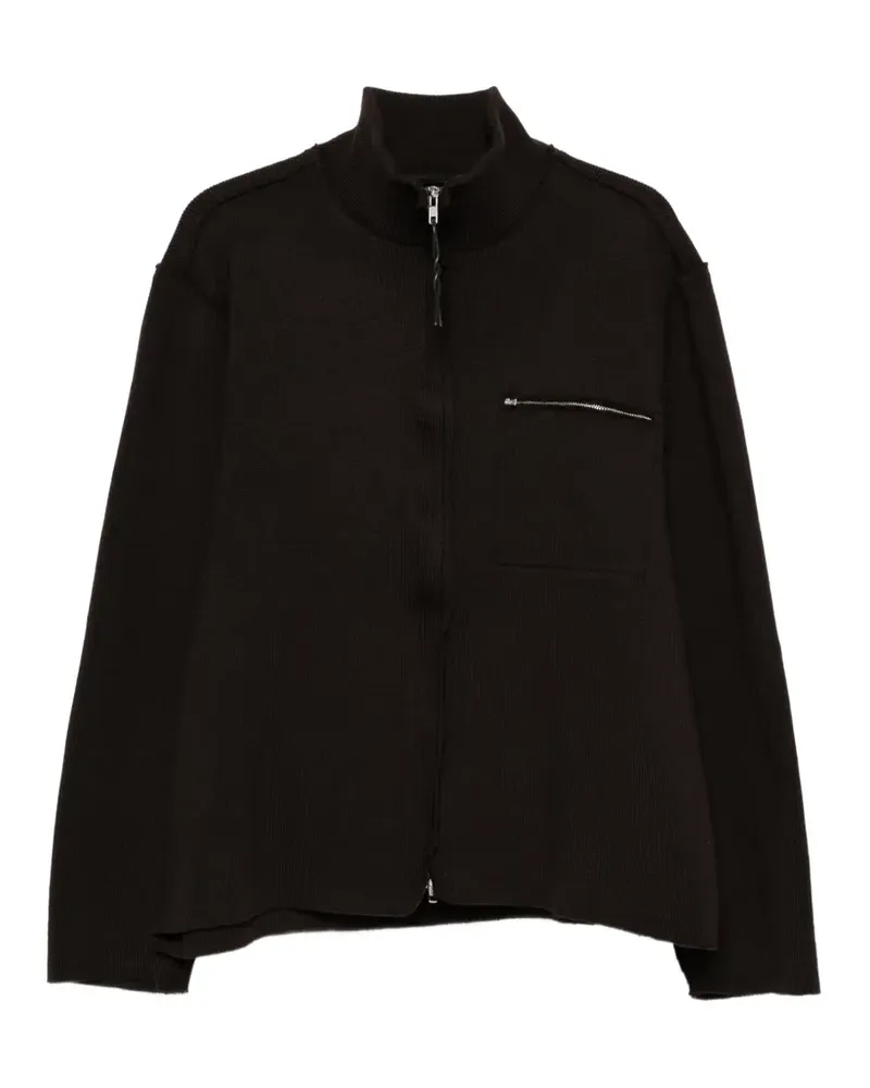 Camiel Fortgens Cardigan mit Brusttasche und Reißverschluss - Braun Braun