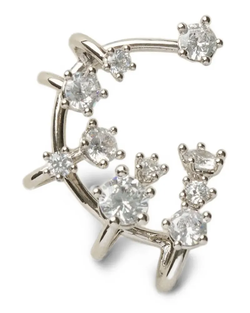 PANCONESI Kismet zircon single ear cuff - Silber Silber