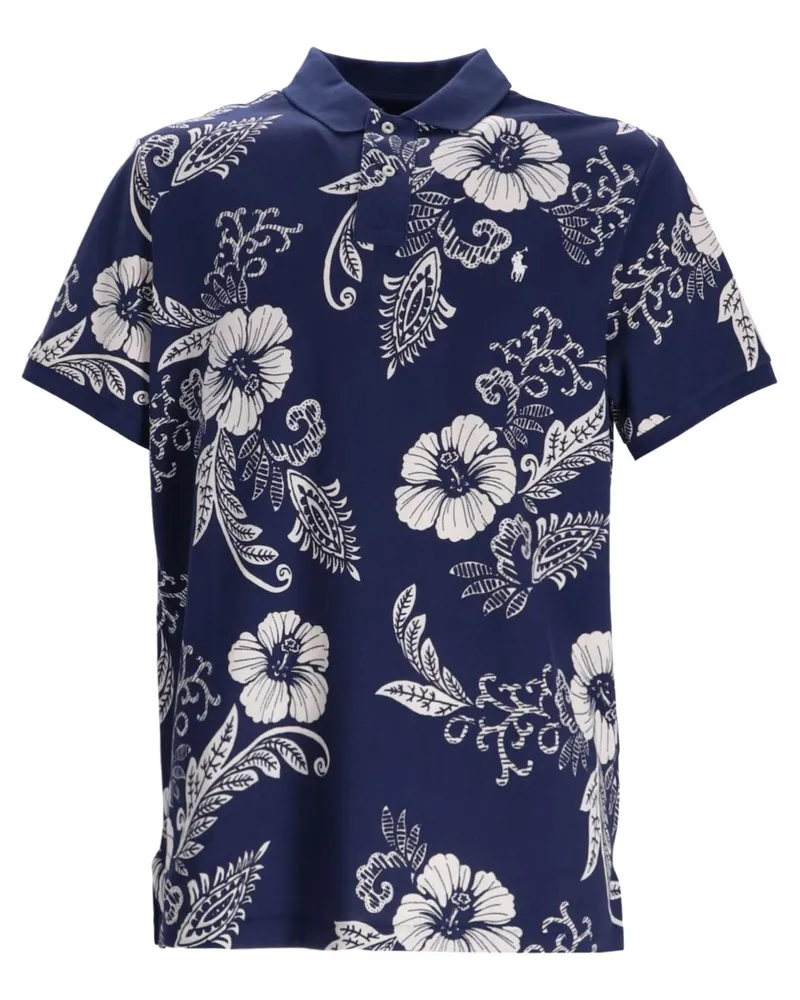 Ralph Lauren Poloshirt mit Blumen-Print - Blau Blau