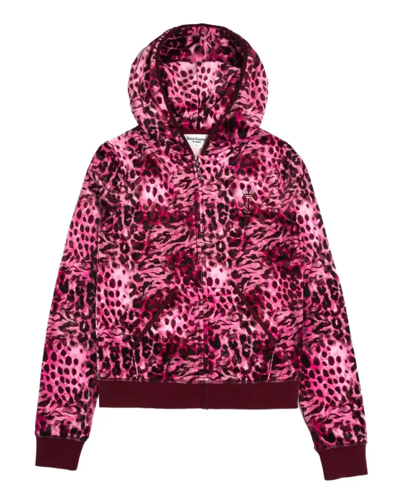 Juicy Couture Hoodie mit Leopardenprint - Rosa Rosa