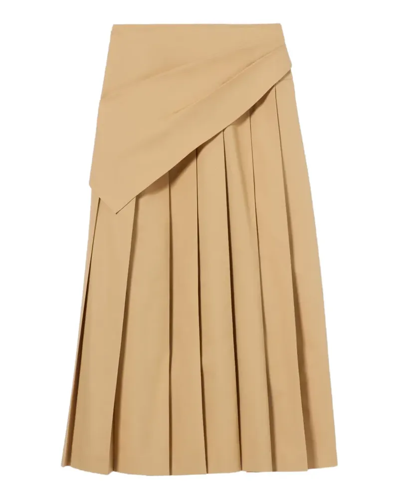 Claudie Pierlot Gewickelter Midirock mit Falten - Nude Nude