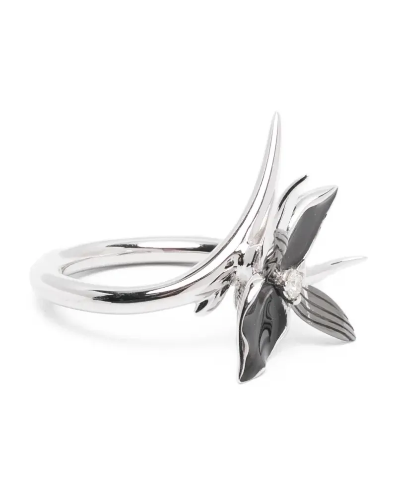 Shaun Leane Interlocking Flower diamond ring - Silber Silber