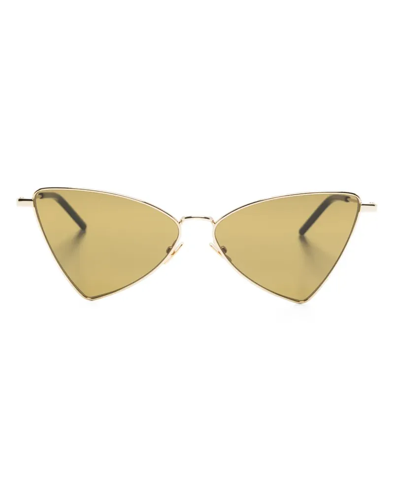 Saint Laurent Jerry Sonnenbrille mit Logo-Prägung - Gold Gold