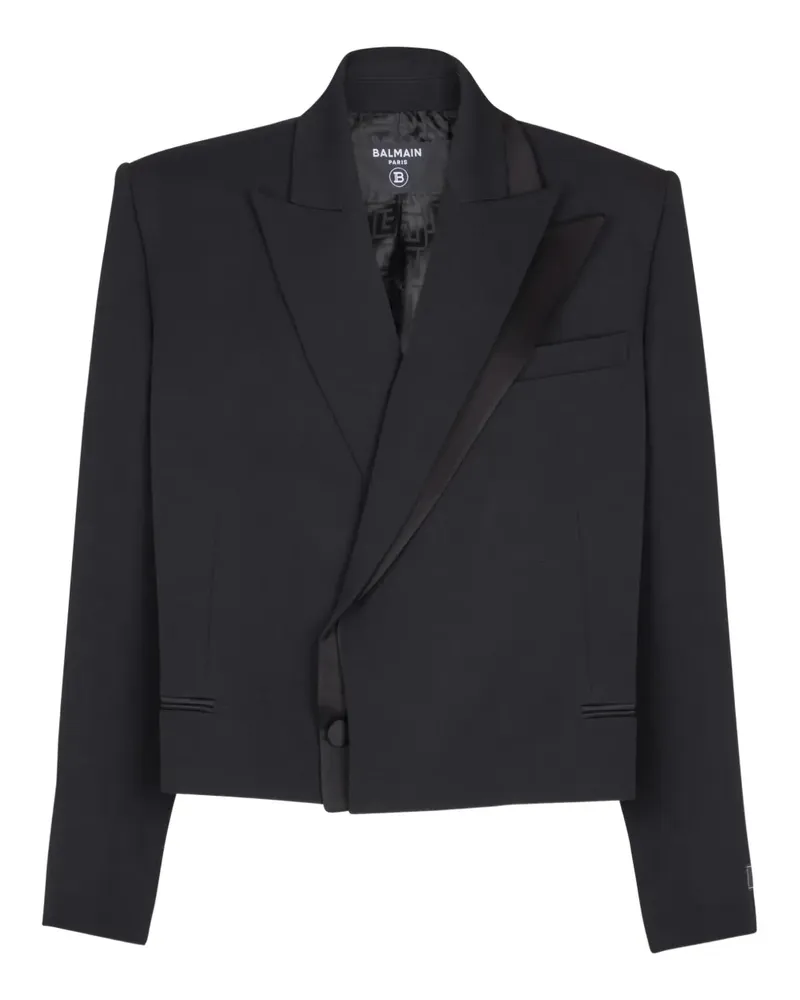 Balmain Grain de Poudre Wollsakko - Schwarz Schwarz
