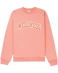 SPORTY & RICH Sweatshirt mit "Wellness"-Print Rosa