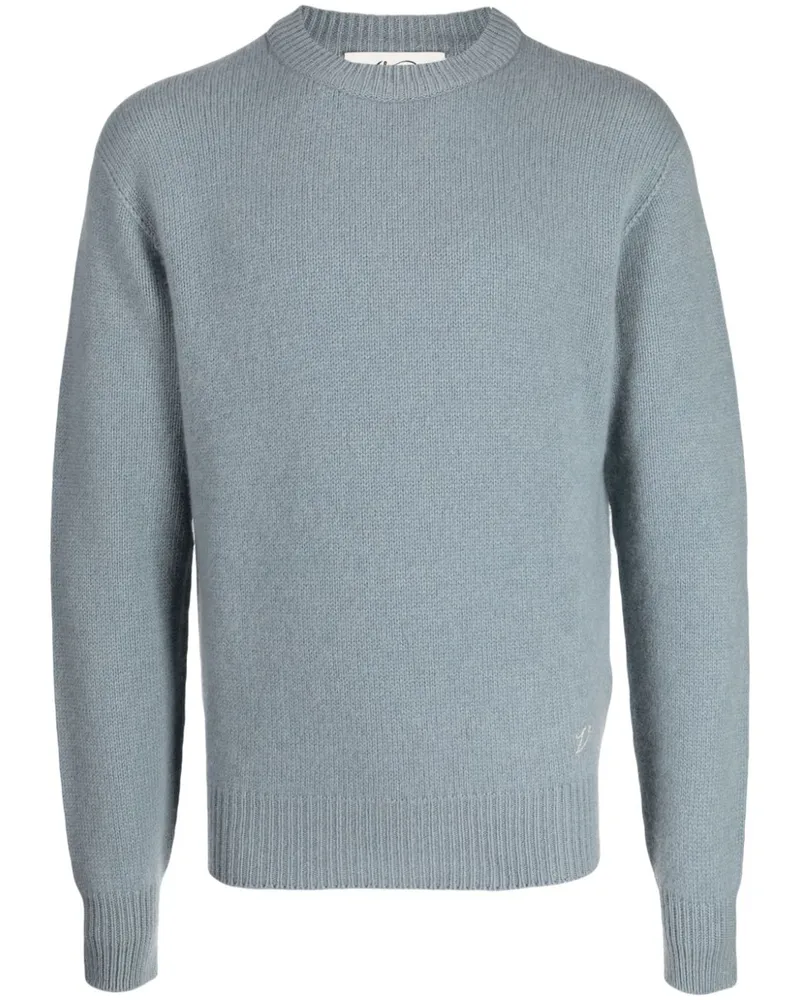 Valstar Kaschmirpullover mit Logo-Stickerei - Blau Blau