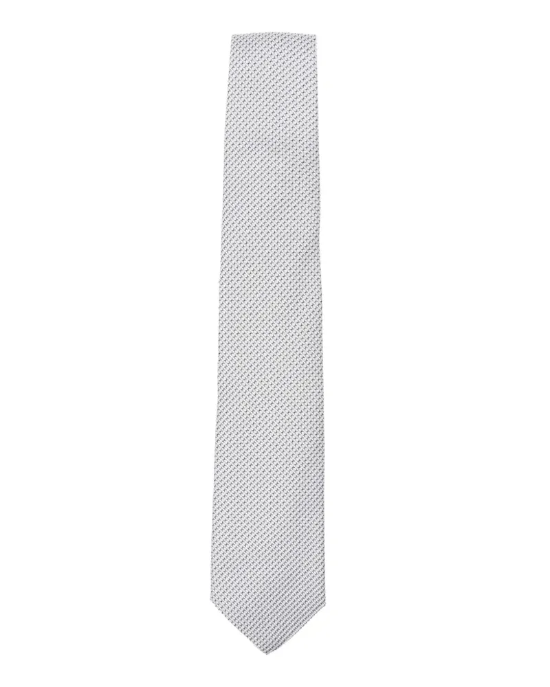 Canali patterned tie - Grau Grau