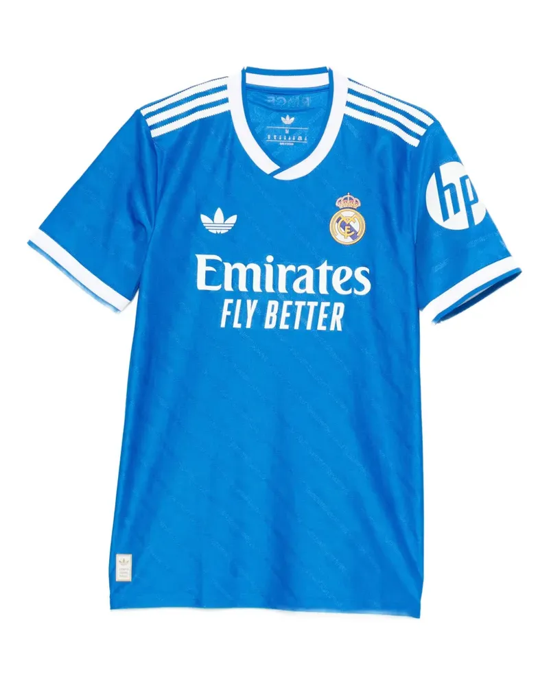 adidas Gestreiftes T-Shirt - Blau Blau