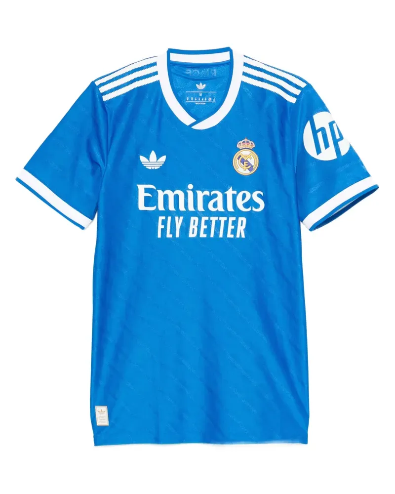 adidas Gestreiftes T-Shirt - Blau Blau