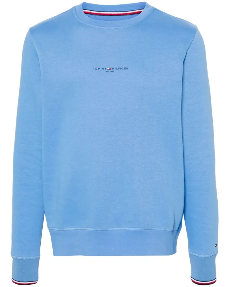 Tommy Hilfiger Sweatshirt mit Logo-Print Blau