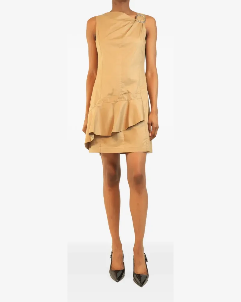 3.1 phillip lim Gerüschtes Minikleid mit Ringdetail - Nude Nude
