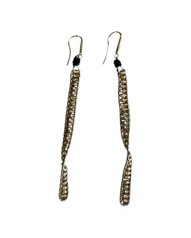 Brunello Cucinelli hook-fastening drop earrings - Gold Gold