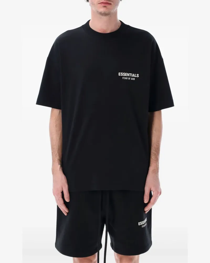 Fear of God Essentials T-Shirt mit Logo-Print - Schwarz Schwarz