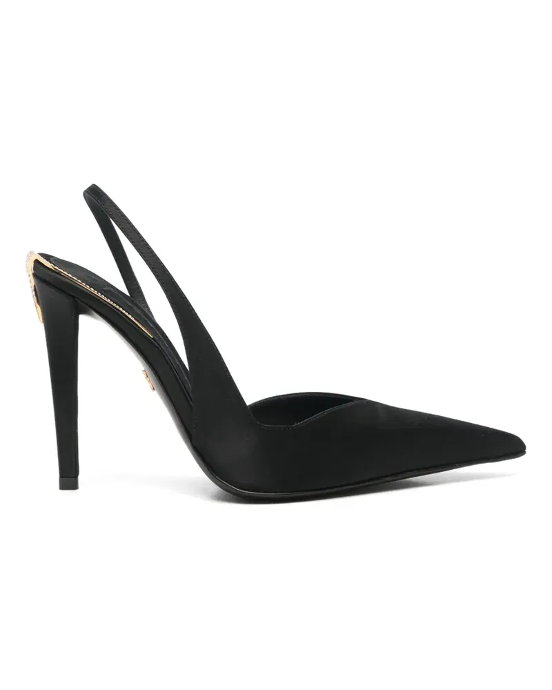 Giuseppe Zanotti Slingback-Pumps mit Kristallen - Schwarz Schwarz