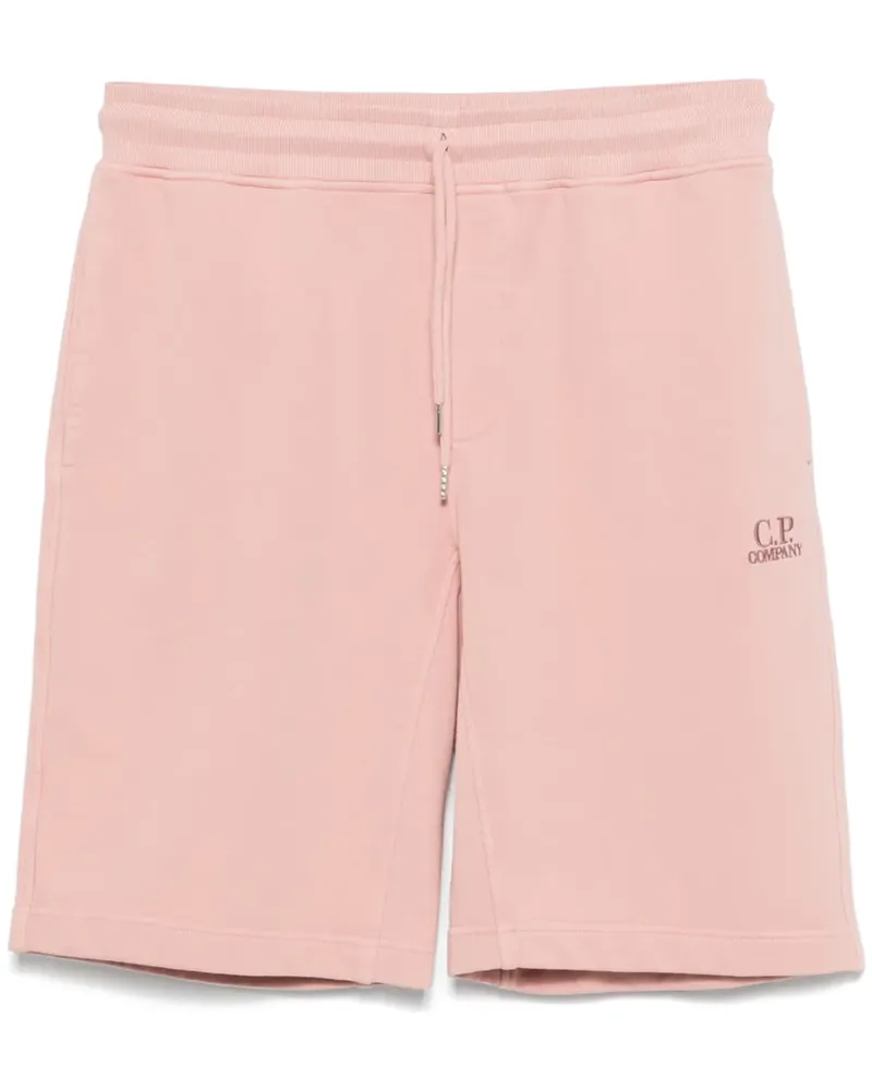C.P. Company Diagonal Fleece Shorts - Rosa Rosa