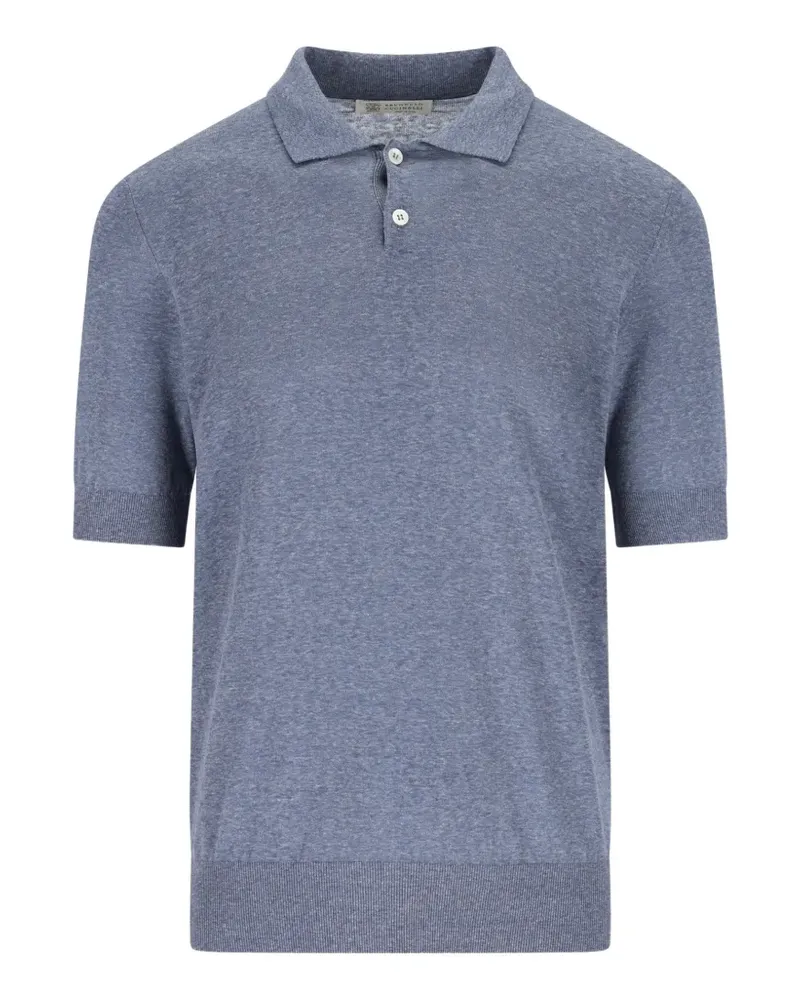 Brunello Cucinelli buttoned polo shirt - Blau Blau