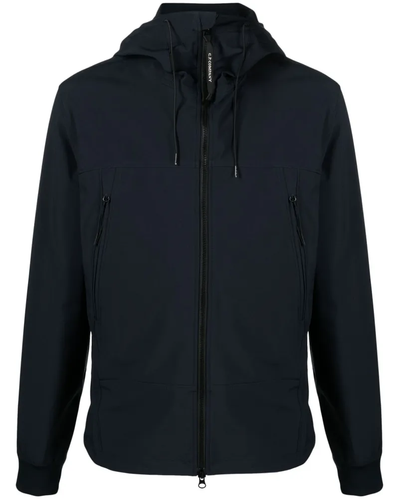 C.P. Company Shell-R Kapuzenjacke mit Goggles-Detail - Blau Blau