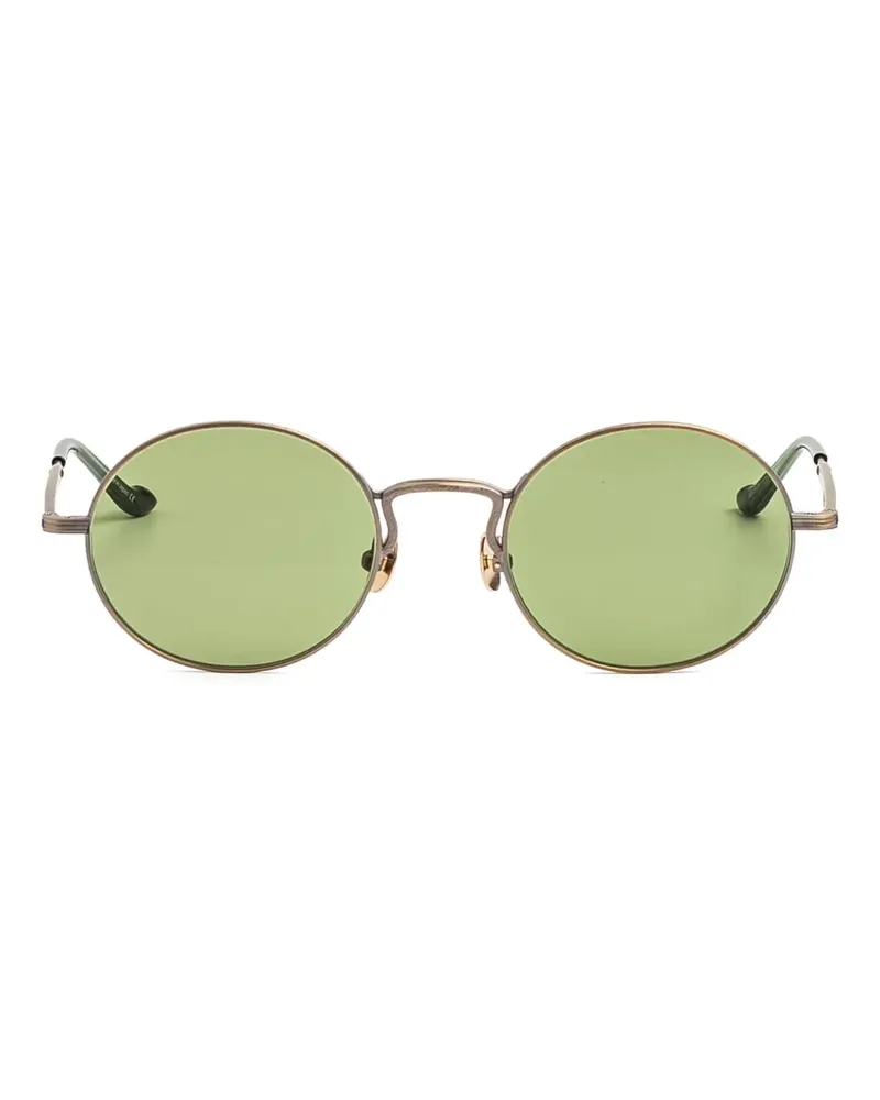 MATSUDA Sonnenbrille mit rundem Gestell - Gold Gold