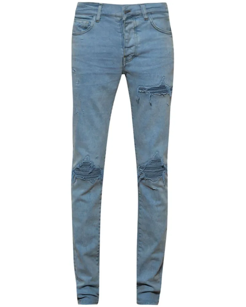 Amiri MX1 Jeans mit Mesh-Verzierung Blau