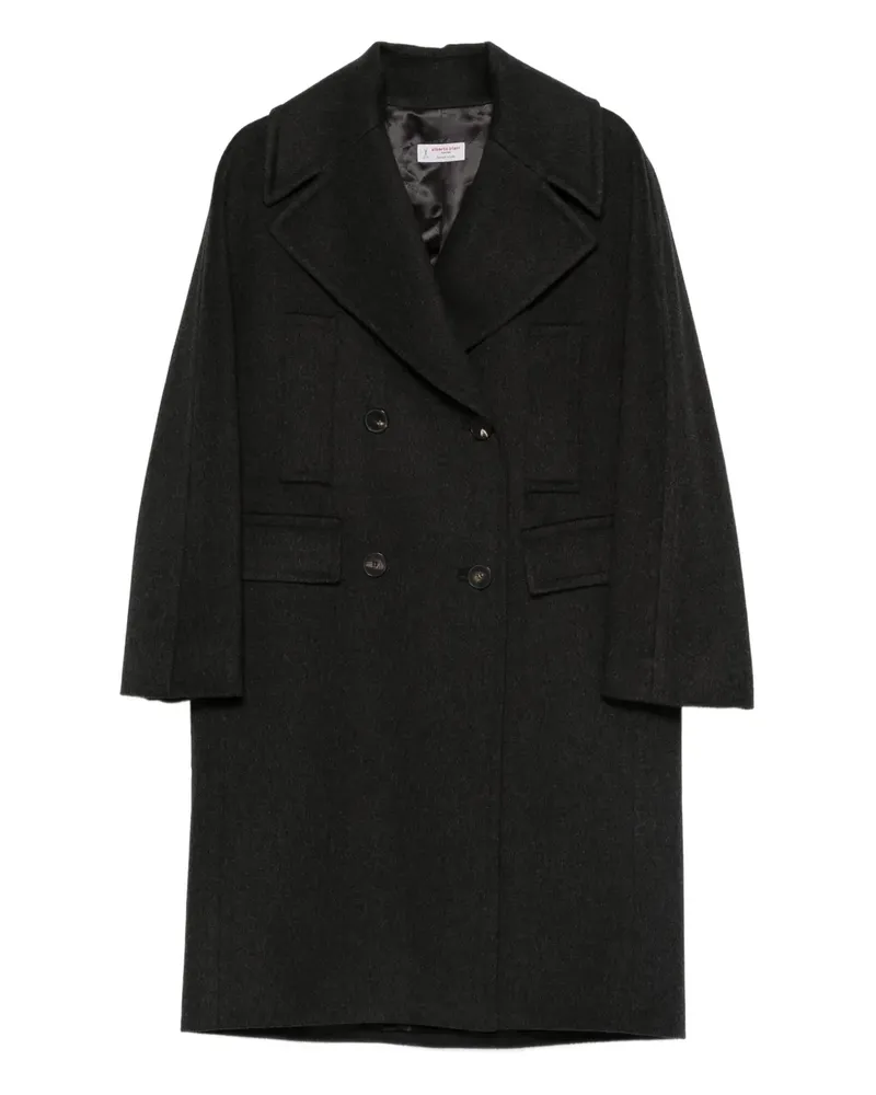 Alberto Biani Doppelreihiger Mantel - Schwarz Schwarz