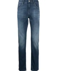 HUGO BOSS Halbhohe Straight-Leg-Jeans Blau