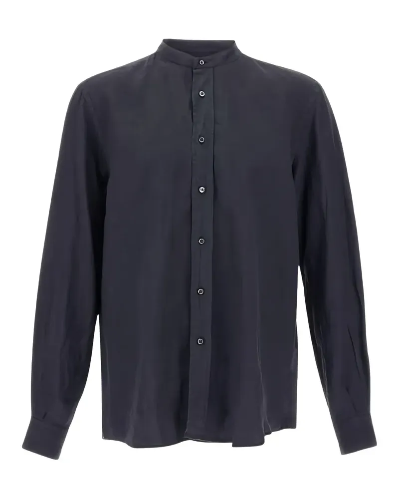 ASPESI Hemd ohne Kragen - Blau Blau