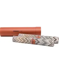 Missoni Home Set aus zwei Tischsets mit Zickzackmuster Nude