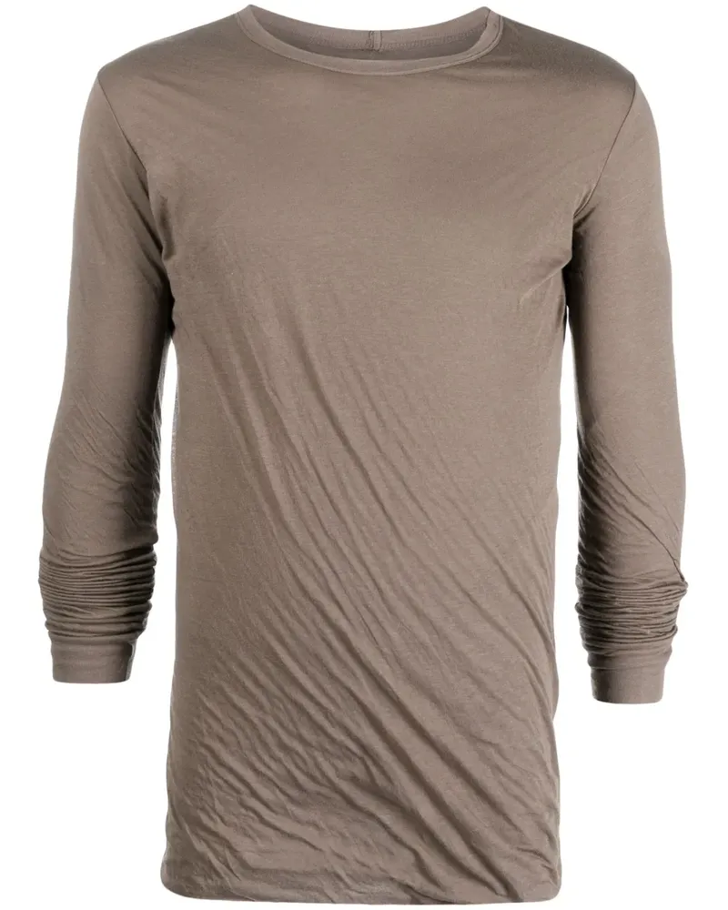 Rick Owens Langarmshirt aus Bio-Baumwolle - Braun Braun
