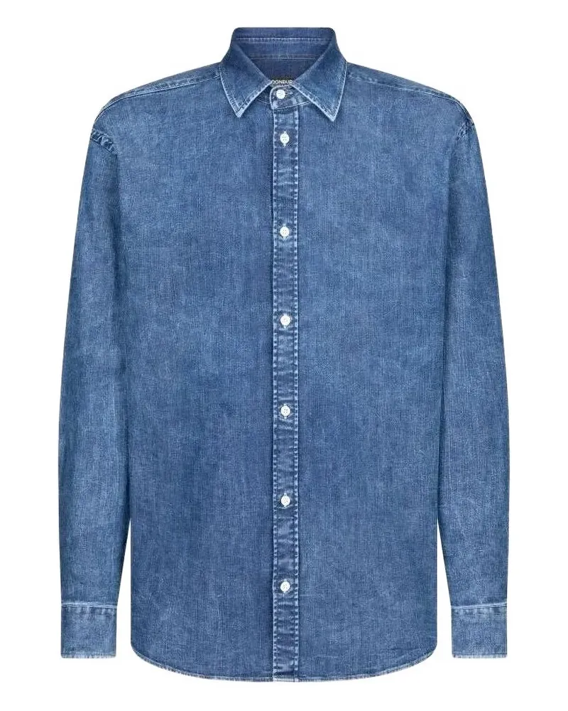 Dondup Klassisches Jeanshemd - Blau Blau