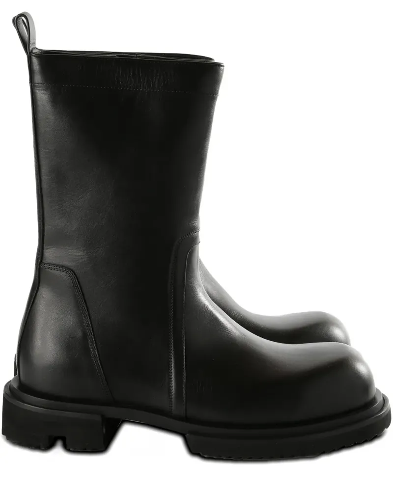 Rick Owens leather boots - Schwarz Schwarz