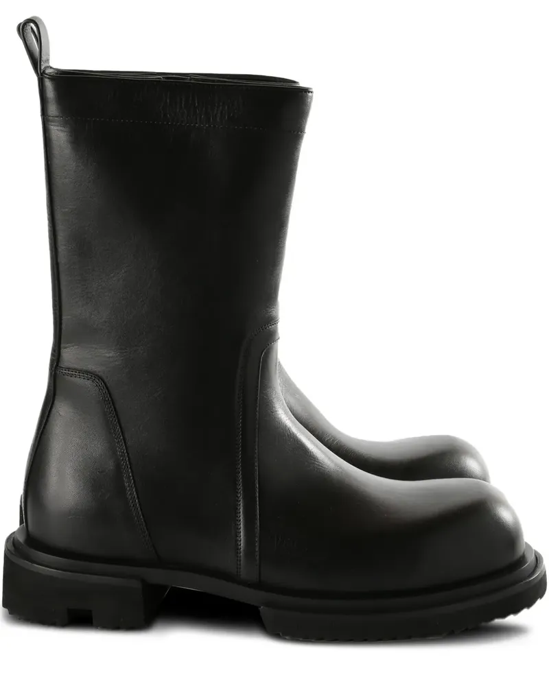 Rick Owens leather boots - Schwarz Schwarz