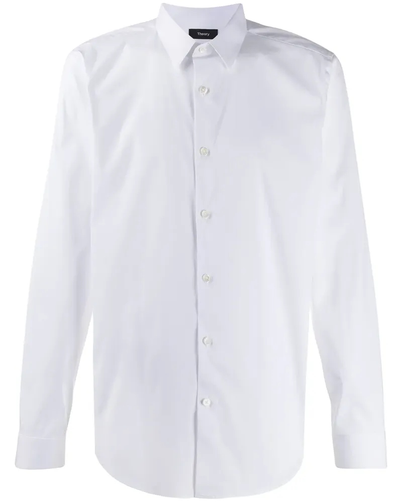 Theory Langärmliges Hemd - Weiß Weiß
