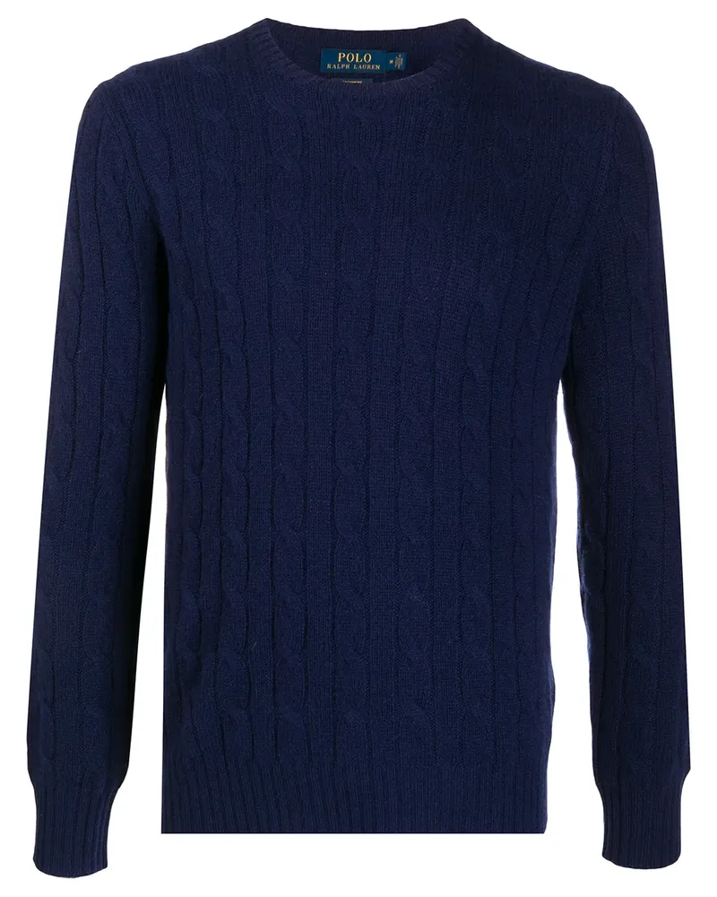 Ralph Lauren Pullover mit Zopfmuster - Blau Blau