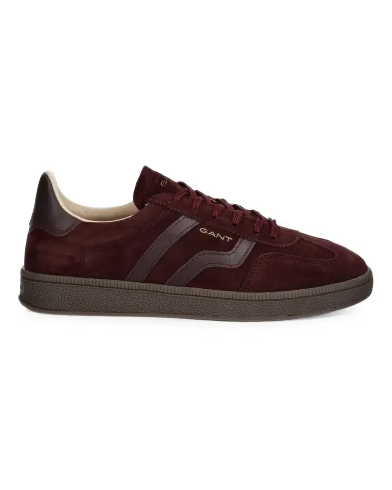 Gant Cuzima Sneakers aus Leder mit Logo-Stickerei - Braun Braun