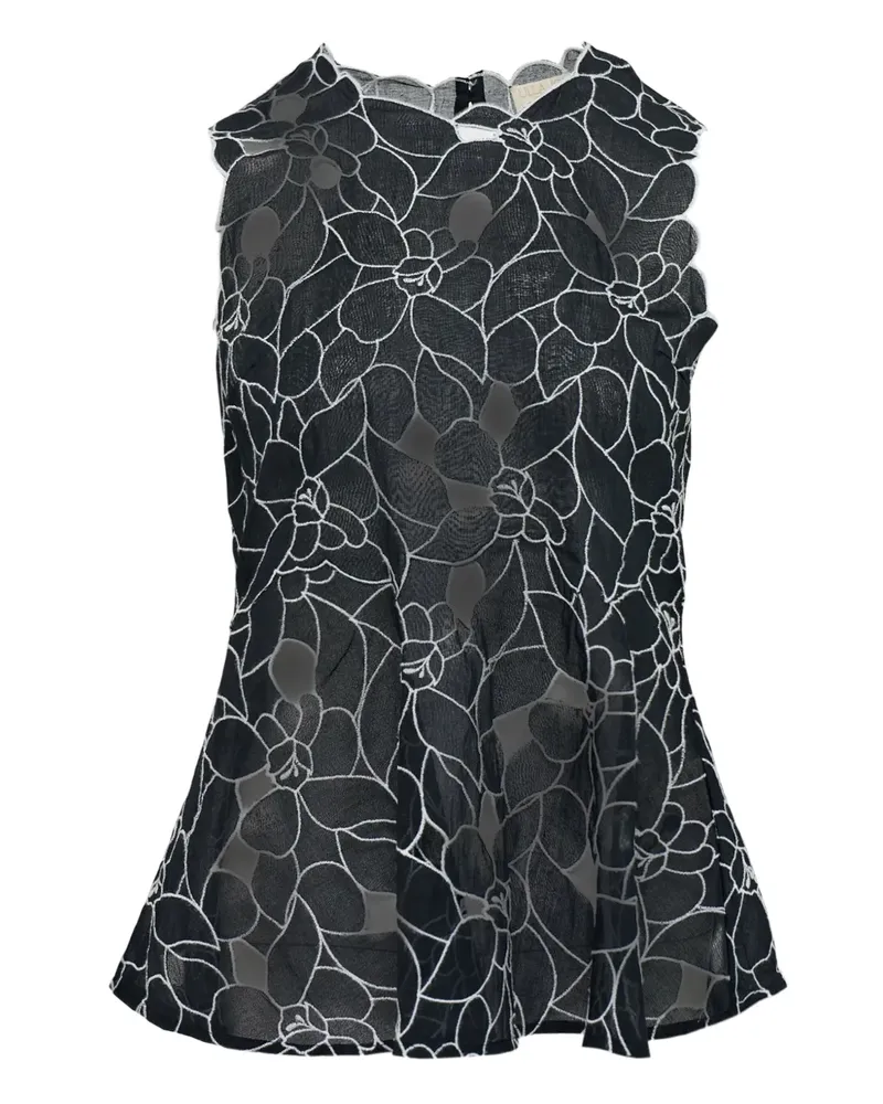 Ulla Johnson Ali Tanktop mit Blumen - Weiß Weiß