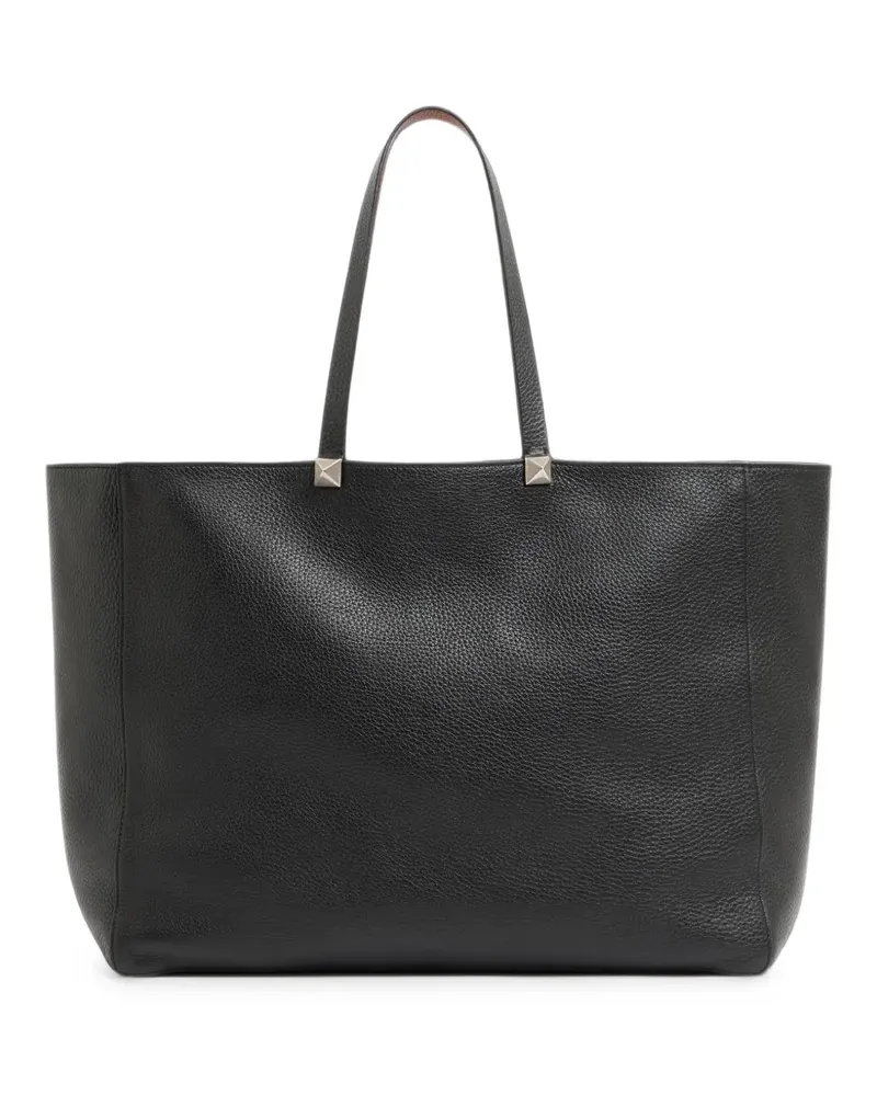 Valentino Garavani Wendbarer Rockstud Tote Bag mit Elch-Print - Schwarz Schwarz