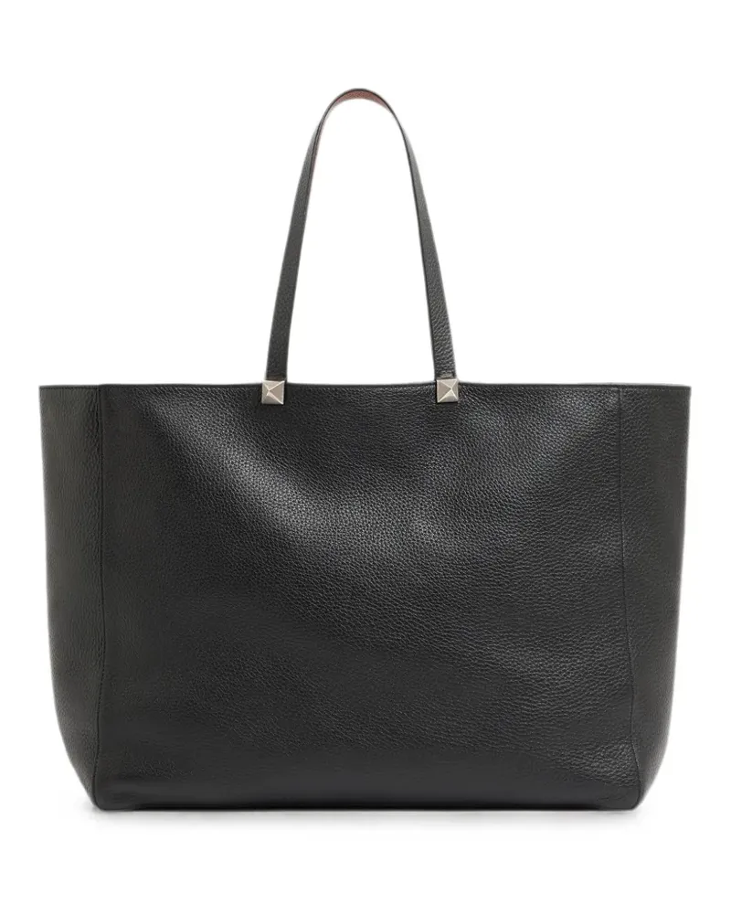 Valentino Garavani Wendbarer Rockstud Tote Bag mit Elch-Print - Schwarz Schwarz