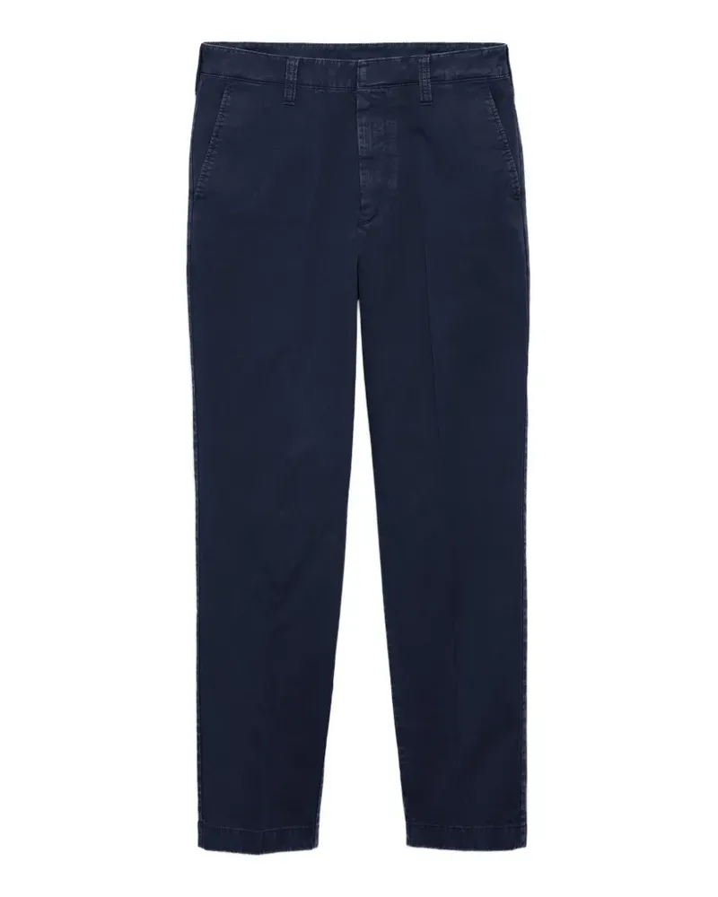 Prada garment-dyed cotton pants - Blau Blau