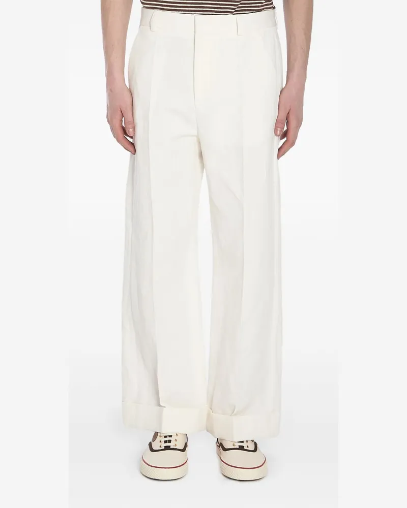 Valentino Garavani Hose mit geradem Bein - Weiß Weiß