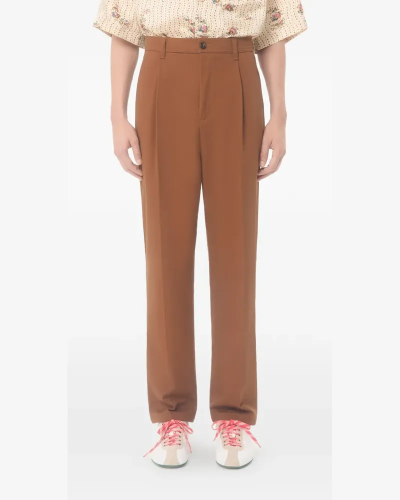 Valentino Garavani cotton trousers - Braun Braun
