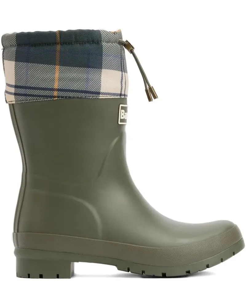 Barbour Stiefel mit Schottenkaro - Grün Grün
