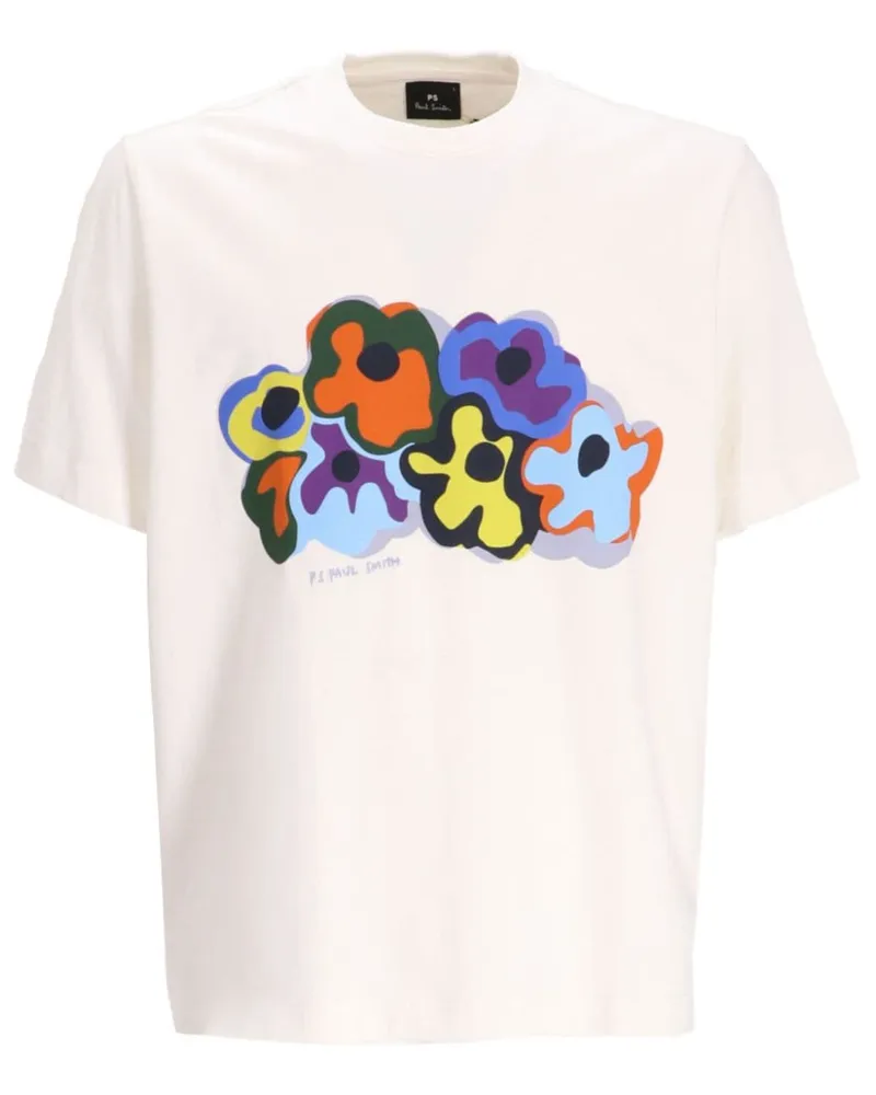 Paul Smith Bold Florals T-Shirt Nude