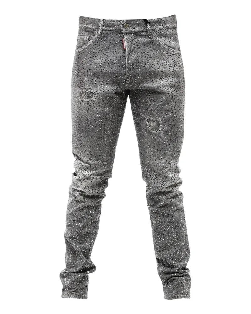 Dsquared2 Cool Guy stud-embellished distressed jeans - Grau Grau