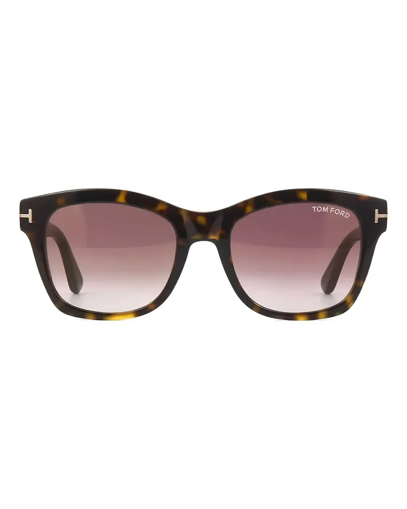 Tom Ford Sonnenbrille mit eckigem Gestell - Braun Braun