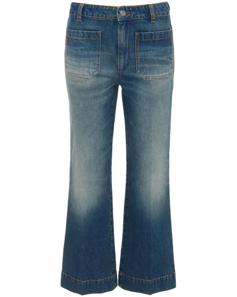 Victoria Beckham Alina Bootcut-Jeans - Blau Blau