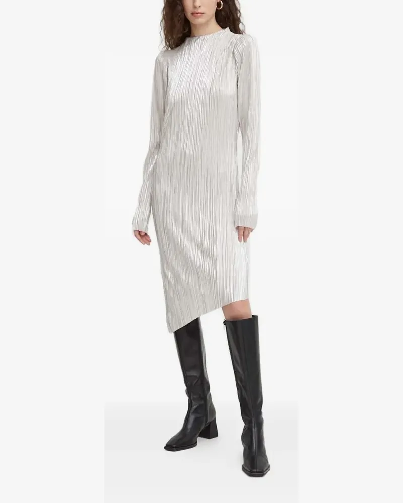 BRUUNS BAZAAR Kleid im Metallic-Look - Grau Grau