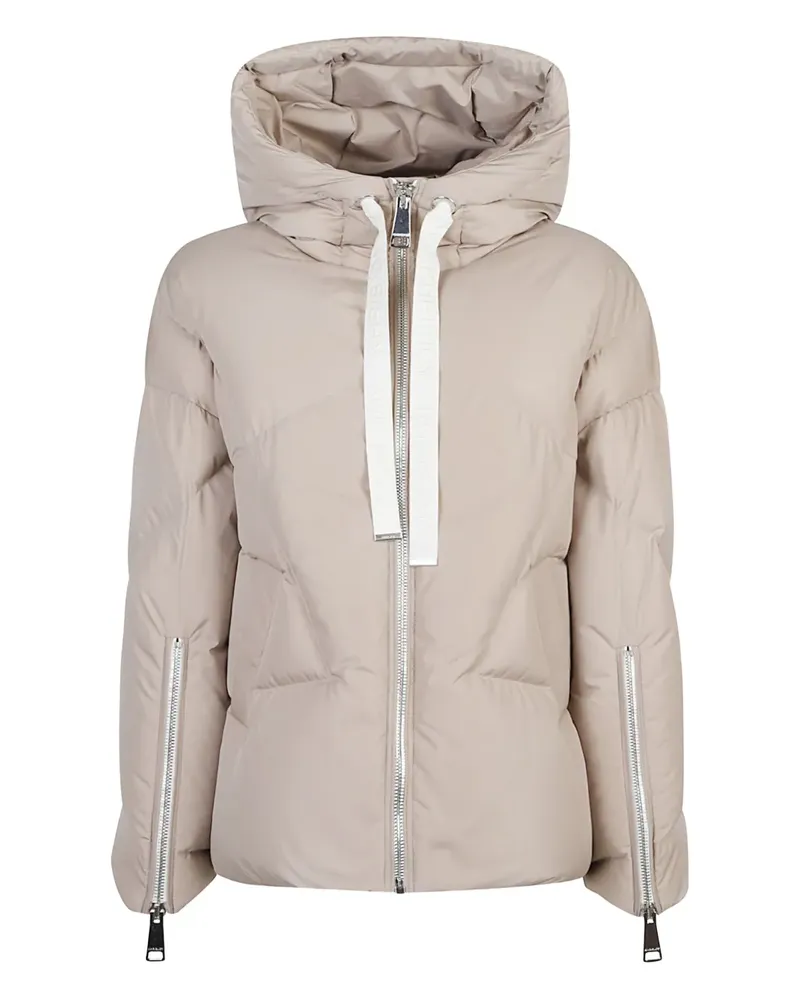 KHRISJOY Iconic Milano hooded quilted jacket - Nude Nude