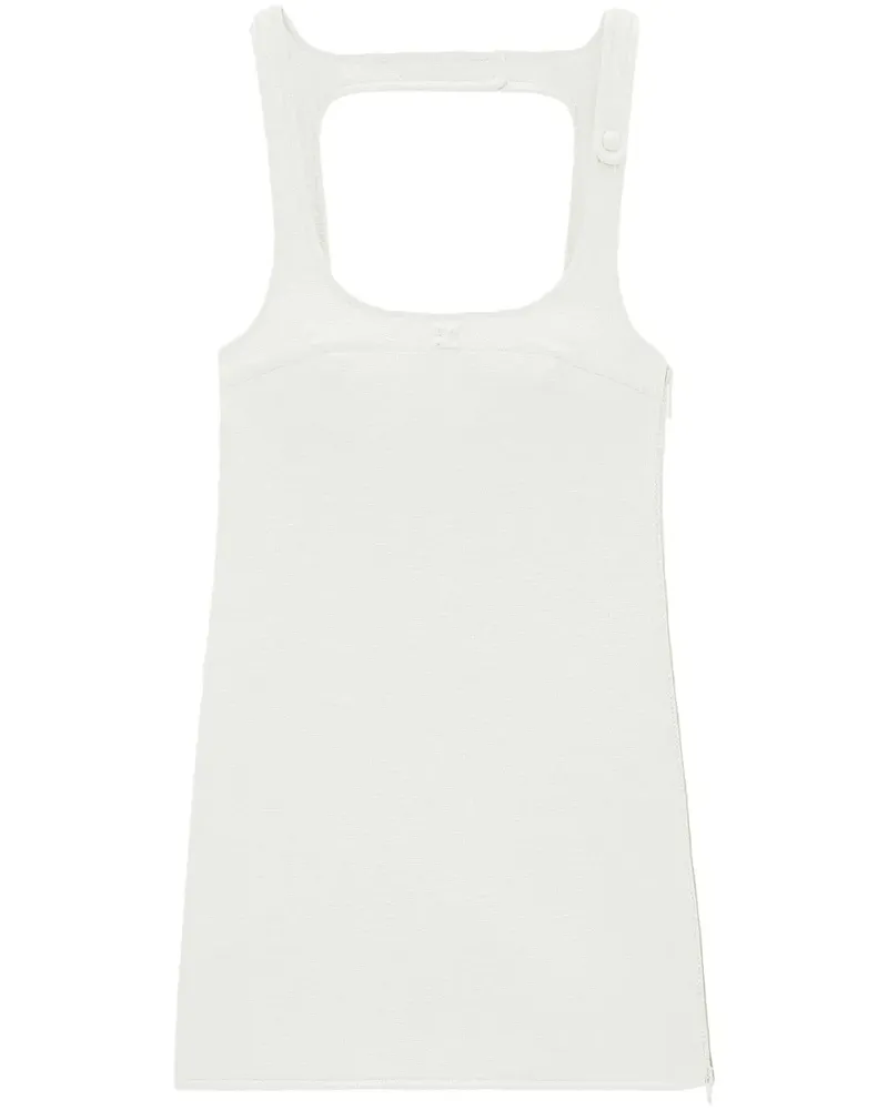 Courrèges Reedition Minikleid - Weiß Weiß
