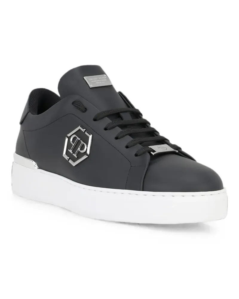 Philipp Plein logo-plaque low-top sneakers - Schwarz Schwarz