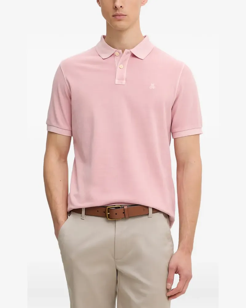 Marc O'Polo logo-embroidered piqué polo shirt - Rosa Rosa